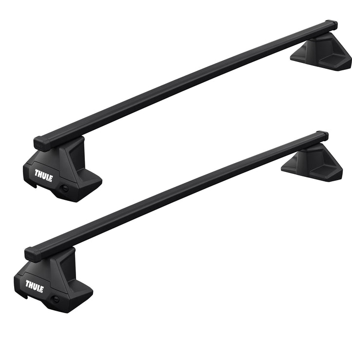 Thule SquareBar Evo Roof Bars Black fits BMW X2 2024- 5-dr Flush Rails Thule - Bars 4 Cars