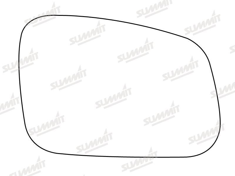 Summit Stick-On Standard Mirror Glass fits Rover Discovery 95 on RHS Summit - Bars 4 Cars