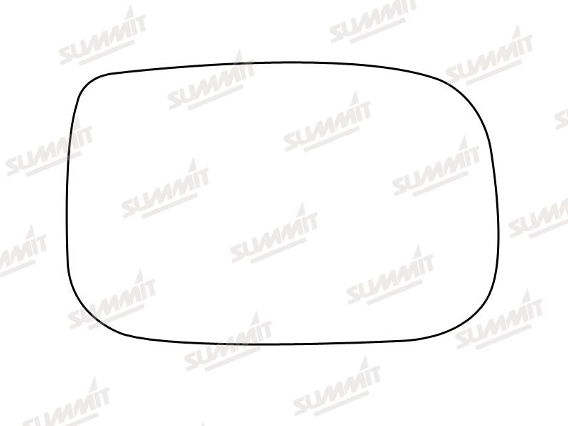 Summit Stick-On Standard Mirror Glass fits Honda Accord 03 on RHS Summit - Bars 4 Cars