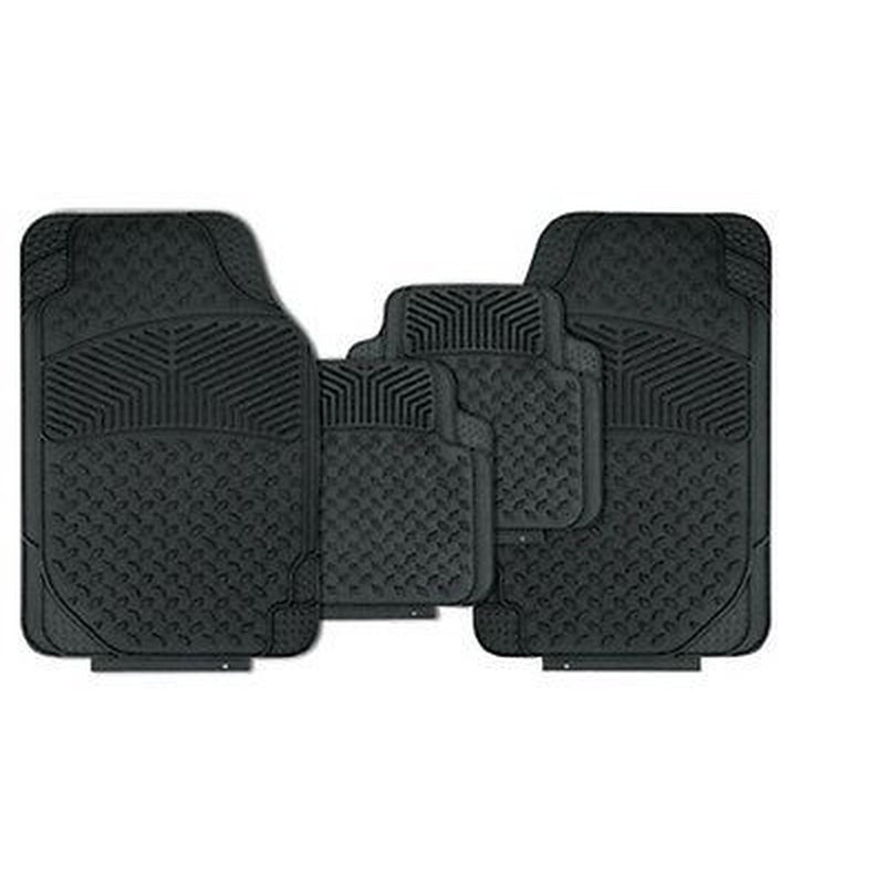 Heavy Duty Rubber Car Floor Mats Set Non Slip Washable Universal Fit UKB4C - Bars 4 Cars