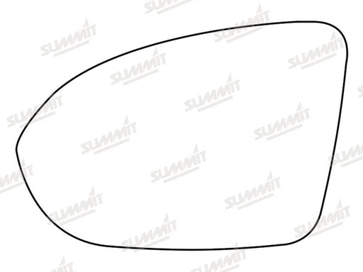 Summit Stick-On Standard Mirror Glass fits Vauxhall Astra K 16 to 17 LHS Summit - Bars 4 Cars