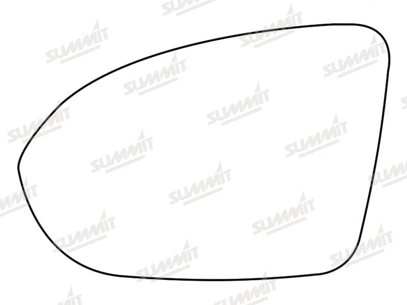 Summit Stick-On Standard Mirror Glass fits Vauxhall Astra K 16 to 17 LHS Summit - Bars 4 Cars