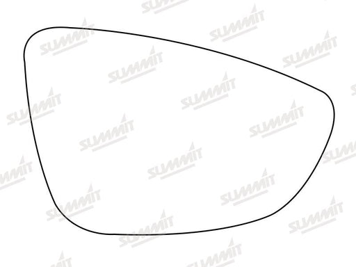 Summit Stick-On Aspheric Mirror Glass fits VW Passat Scirocco RHS Summit - Bars 4 Cars