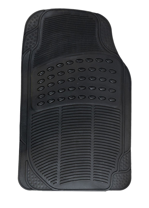 4 Pcs/Set Durable Universal Black Rubber Car Mat Set Non Slip Grip Van Mats Streetwize - Bars 4 Cars