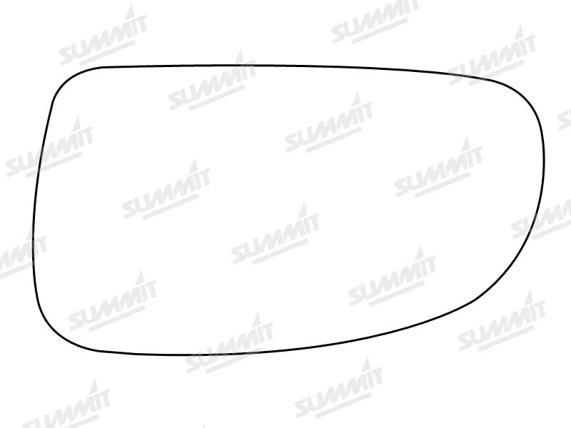 Summit Stick-On Standard Mirror Glass fits Daewoo Leganza LHS Summit - Bars 4 Cars