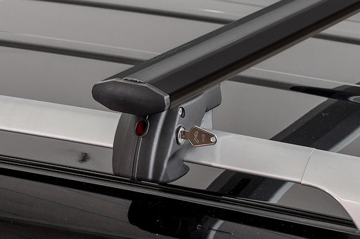 Menabo Jackson Black Roof Bars fits Suzuki Wagon R+ 2000-2008 MPV 5D w Raised Rails Menabo - Bars 4 Cars