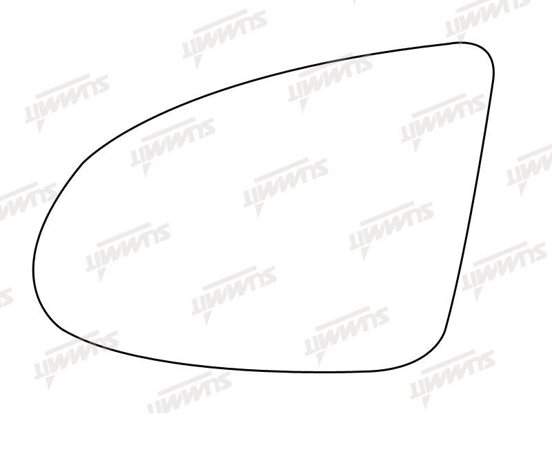 Summit Stick-On Standard Mirror Glass fits Audi A2 LHS Summit - Bars 4 Cars