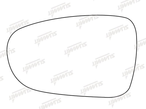 Summit Stick-On Standard Mirror Glass fits Ford Galaxy LHS Summit - Bars 4 Cars