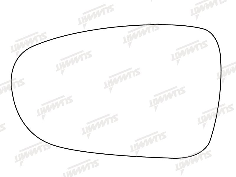 Summit Stick-On Standard Mirror Glass fits Ford Galaxy LHS Summit - Bars 4 Cars