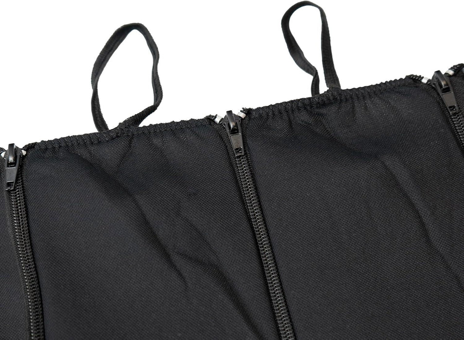 Sakura Greenwich Blue and Black Full Front Rear Seat Covers Set Sakura - Bars 4 Cars