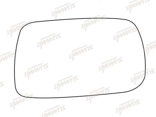 Summit Stick-On Standard Mirror Glass fits Toyota Yaris RHS Summit - Bars 4 Cars