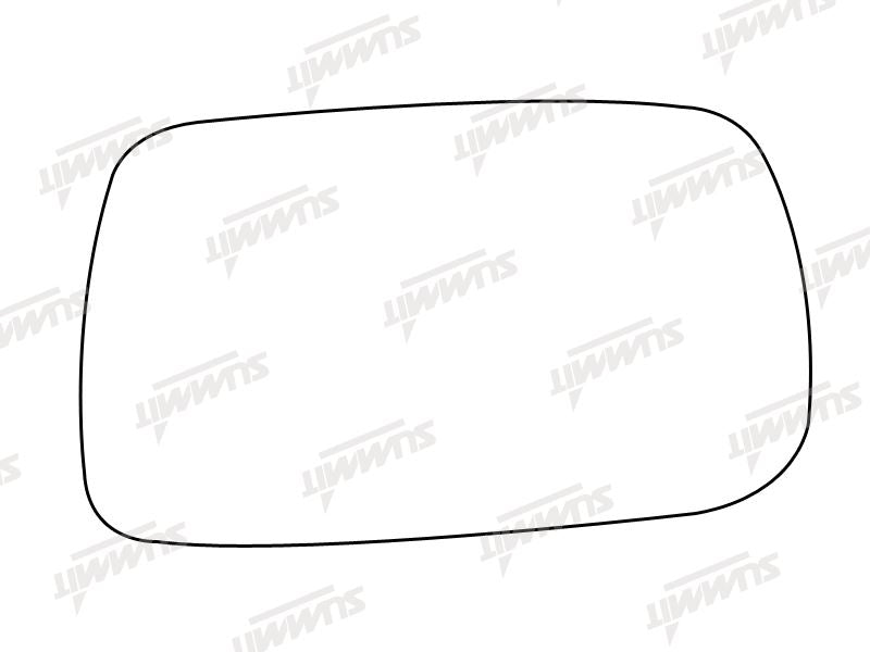 Summit Stick-On Standard Mirror Glass fits Toyota Yaris RHS Summit - Bars 4 Cars
