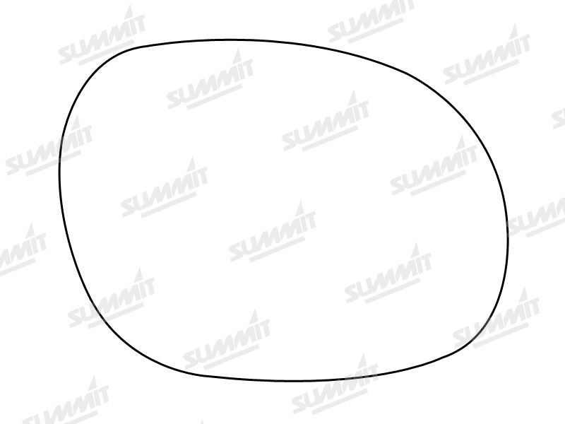 Summit Stick-On Standard Mirror Glass fits Kia Sedona 99 on RHS Summit - Bars 4 Cars