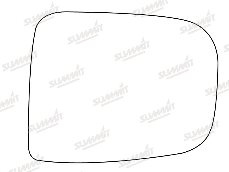 Summit Stick-On Standard Mirror Glass fits Toyota Previa 94 to 03 RHS Summit - Bars 4 Cars