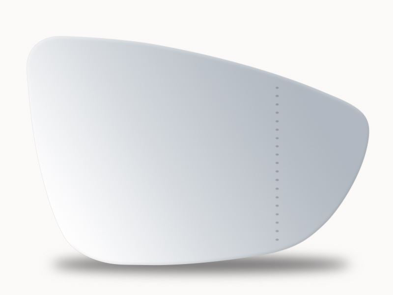 Summit Stick-On Aspheric Mirror Glass fits VW Passat Scirocco RHS Summit - Bars 4 Cars