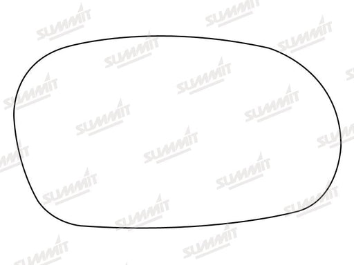 Summit Stick-On Standard Mirror Glass fits Daewoo Lanos RHS Summit - Bars 4 Cars
