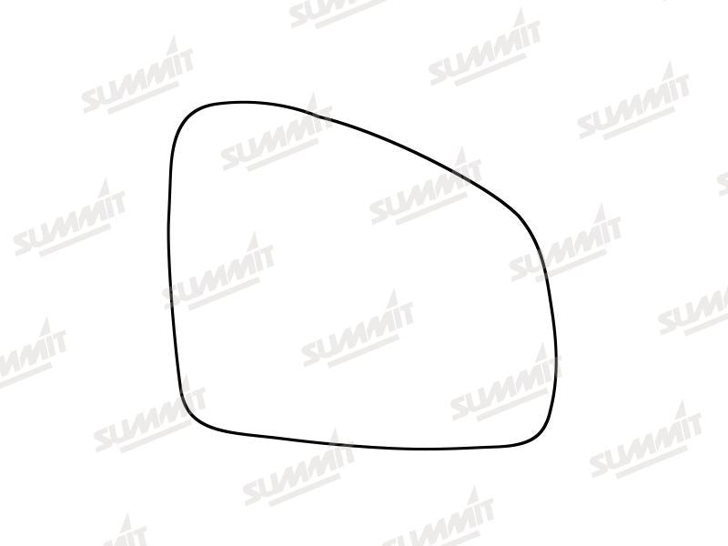 Summit Stick-On Standard Mirror Glass fits Renault Twingo 14 on RHS Summit - Bars 4 Cars