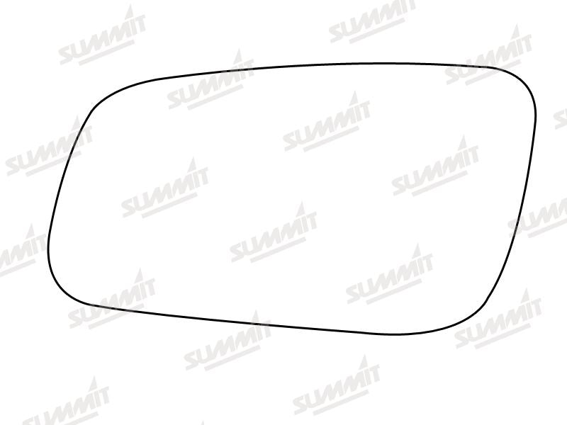 Summit Stick-On Anti Dazzle Mirror Glass fits Audi A3, A4 A6 LHS Summit - Bars 4 Cars
