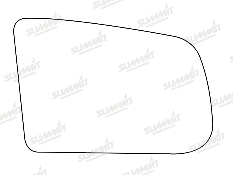 Summit Stick-On Standard Mirror Glass fits Mazda 121 RHS Summit - Bars 4 Cars