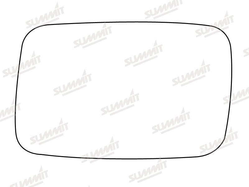 Summit Stick-On Standard Mirror Glass fits Ford Granada Scorpio 85 to 92 LHS Summit - Bars 4 Cars