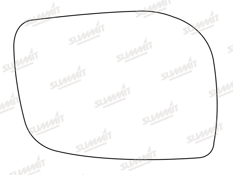 Summit Stick-On Standard Mirror Glass fits Range Rover RHS Summit - Bars 4 Cars