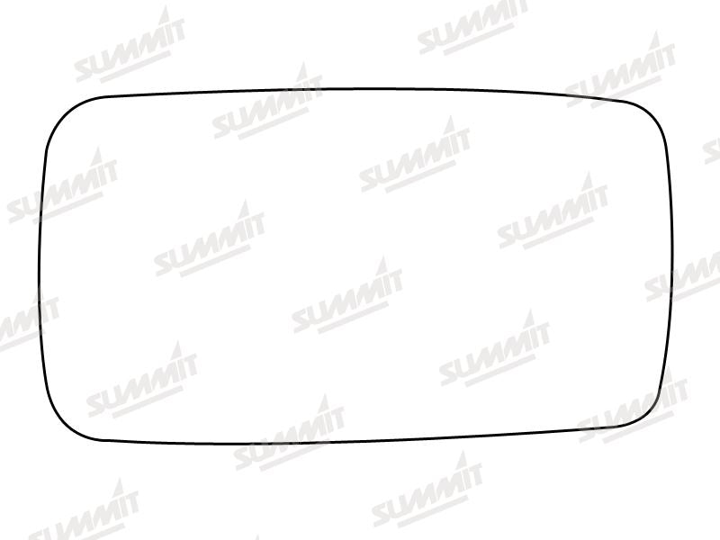 Summit Stick-On Standard Mirror Glass fits Rover SDI RHS LHS Summit - Bars 4 Cars