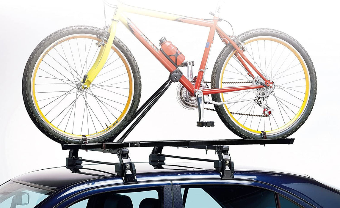 Car Roof Mounted Rack Bar Mounted Bike Cycle Carrier Upright Bike Carrier