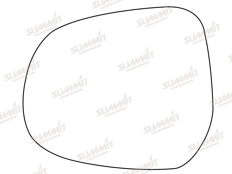 Summit Stick-On Standard Mirror Glass fits Vauxhall Agila Suzuki Splash LHS Summit - Bars 4 Cars