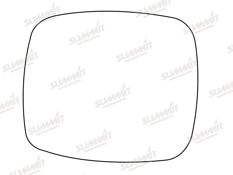 Summit Stick-On Commercial Mirror Glass fits Vauxhall Combo to 01 LHS RHS Summit - Bars 4 Cars