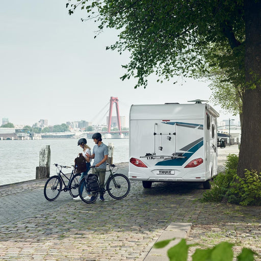 Thule Elite G2 Standard Motorhome and Caravan 2 Bicycle Bike Rack Anodised Gray Thule - Bars 4 Cars