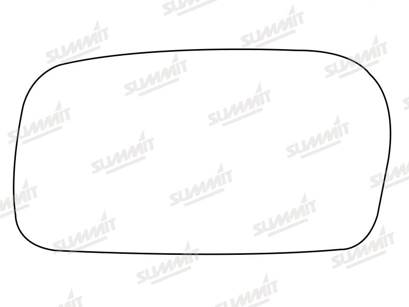 Summit Stick-On Anti Dazzle Mirror Glass fits Audi 100 91 on LHS Summit - Bars 4 Cars