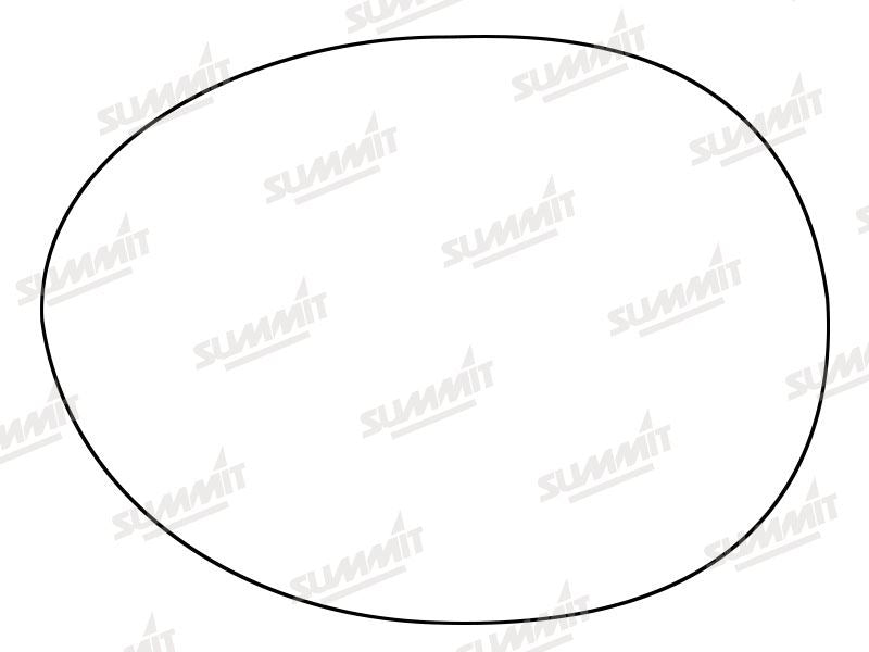 Summit Stick-On Standard Mirror Glass fits BMW Mini Cooper 14 on LHS Summit - Bars 4 Cars