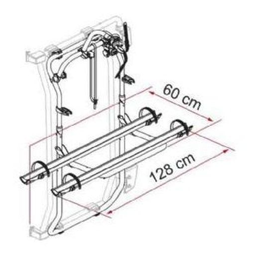 Fiamma Carry-Bike Frame Deep Black 02096-35A Fiamma - Bars 4 Cars
