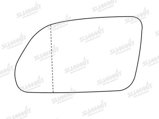 Summit Non-Heated Base Plate With Standard Mirror Glass fits VW Polo/Skoda Octavia LHS Summit - Bars 4 Cars