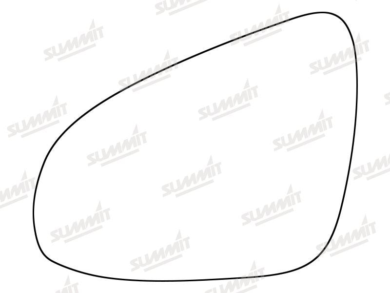 Summit Heated Base Plate With Standard Mirror Glass fits Toyota Aygo 14 on LHS Summit - Bars 4 Cars
