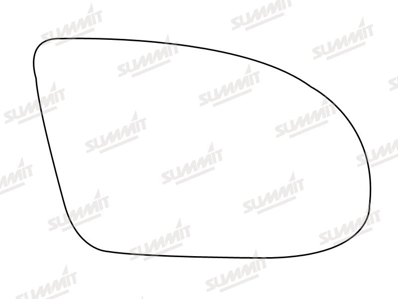 Summit Stick-On Standard Mirror Glass fits Vauxhall Tigra RHS Summit - Bars 4 Cars