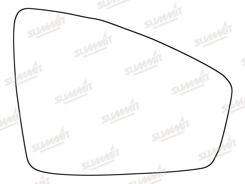 Summit Stick-On Standard Mirror Glass fits Volkswagen Tiguan 16 on RHS Summit - Bars 4 Cars