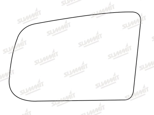 Summit Stick-On Standard Mirror Glass fits Mazda 121 LHS Summit - Bars 4 Cars