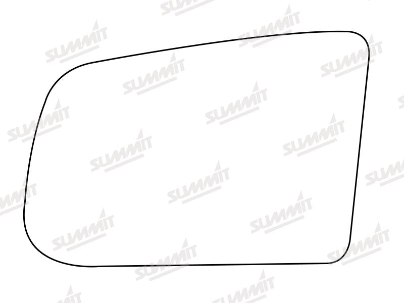 Summit Stick-On Standard Mirror Glass fits Mazda 121 LHS Summit - Bars 4 Cars