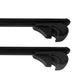 Roof Bars Rack Aluminium Black fits Vauxhall Zafira Life 2019- For Raised Rails Summit - Bars 4 Cars