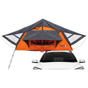 TentBox Lite (Orange Edition) 2-3 Person Roof Tent TENTBOX - Bars 4 Cars