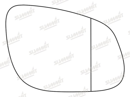 Summit Stick-On Aspheric Mirror Glass fits Kia Rio RHS Summit - Bars 4 Cars