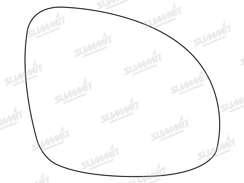 Summit Heated Base Plate With Standard Mirror Glass fits VW Tiguan/Sharan RHS Summit - Bars 4 Cars