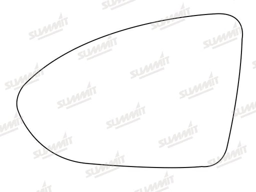 Summit Stick-On Aspheric Mirror Glass fits VW Golf Mk7 2013 on LHS Summit - Bars 4 Cars