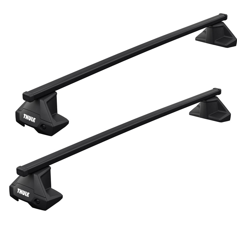 Thule SquareBar Evo Roof Bars Black fits Hyundai Creta 2017- 5-dr Flush Rails Thule - Bars 4 Cars