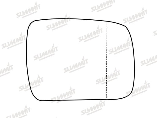 Summit Stick-On Standard Mirror Glass fits Land Rover Discovery 09 to 13 RHS Summit - Bars 4 Cars