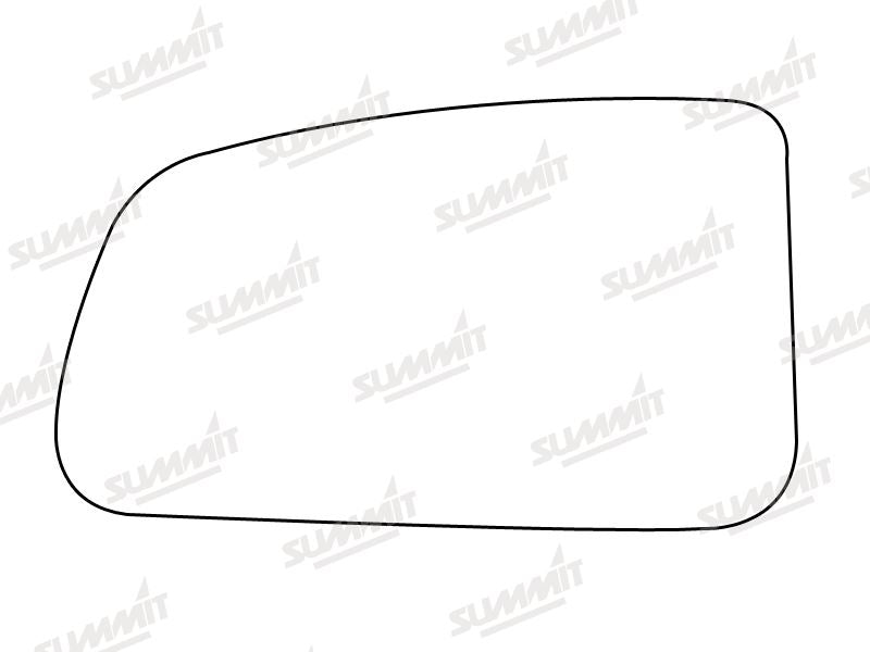 Summit Stick-On Standard Mirror Glass fits Kia Rio Wagon 05 on LHS Summit - Bars 4 Cars