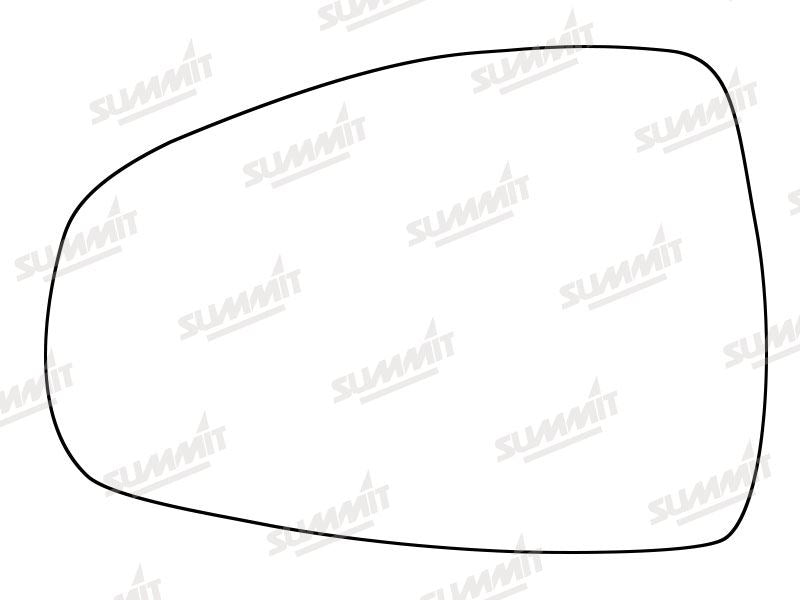 Summit Stick-On Standard Mirror Glass fits Audi A1 10 on LHS Summit - Bars 4 Cars