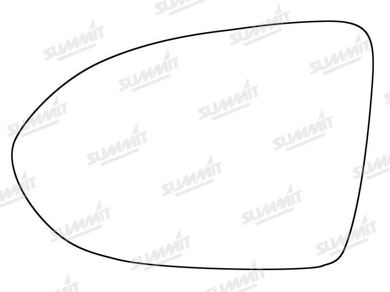 Summit Heated Base Plate With Standard Mirror Glass fits VW Passat 15 on LHS Summit - Bars 4 Cars