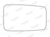 Summit Stick-On Standard Mirror Glass fits Hyundai Pony RHS Summit - Bars 4 Cars